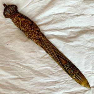 Antique Mardi Gras Souvenir, 1910 Rex letter opener